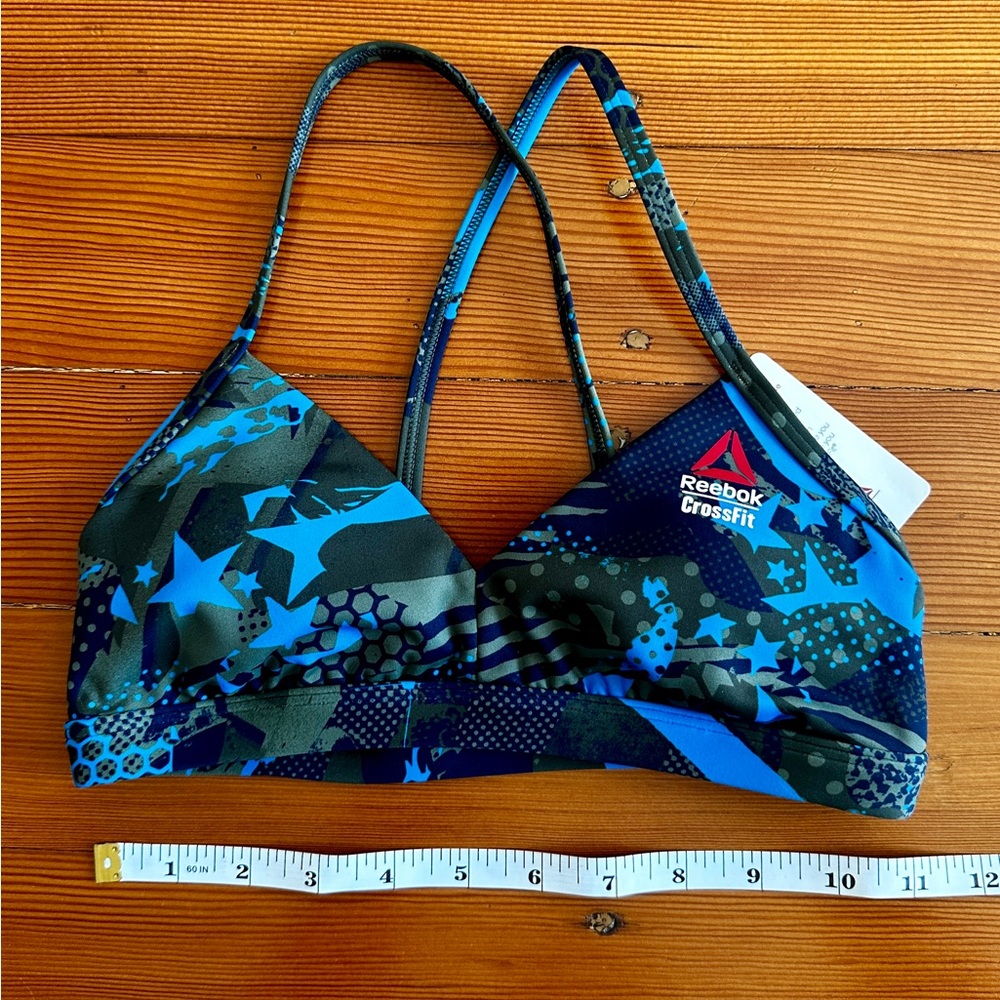 NWT XS old school Reebok CrossFit speedwick swim top only with removable pads